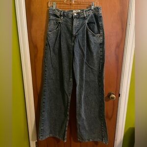 Free People High-Waisted Wide Leg Jeans